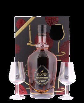 Frapin VSOP gift box + 2 glazen