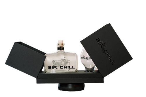 Sir Chill gin Royal Box + glas + boekje